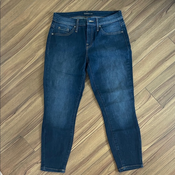 Guess Dark Indigo Ankle Jeans - Picture 1 of 3